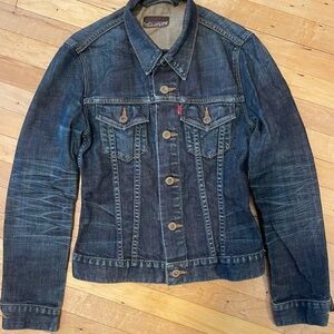 LEVI’S Dark Blue Denim Jacket with Button Front